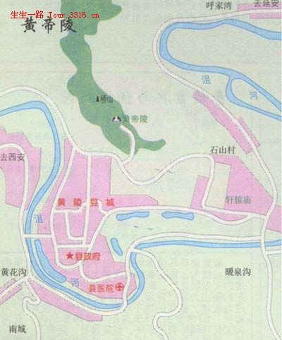 皇帝陵観光ガイド地図